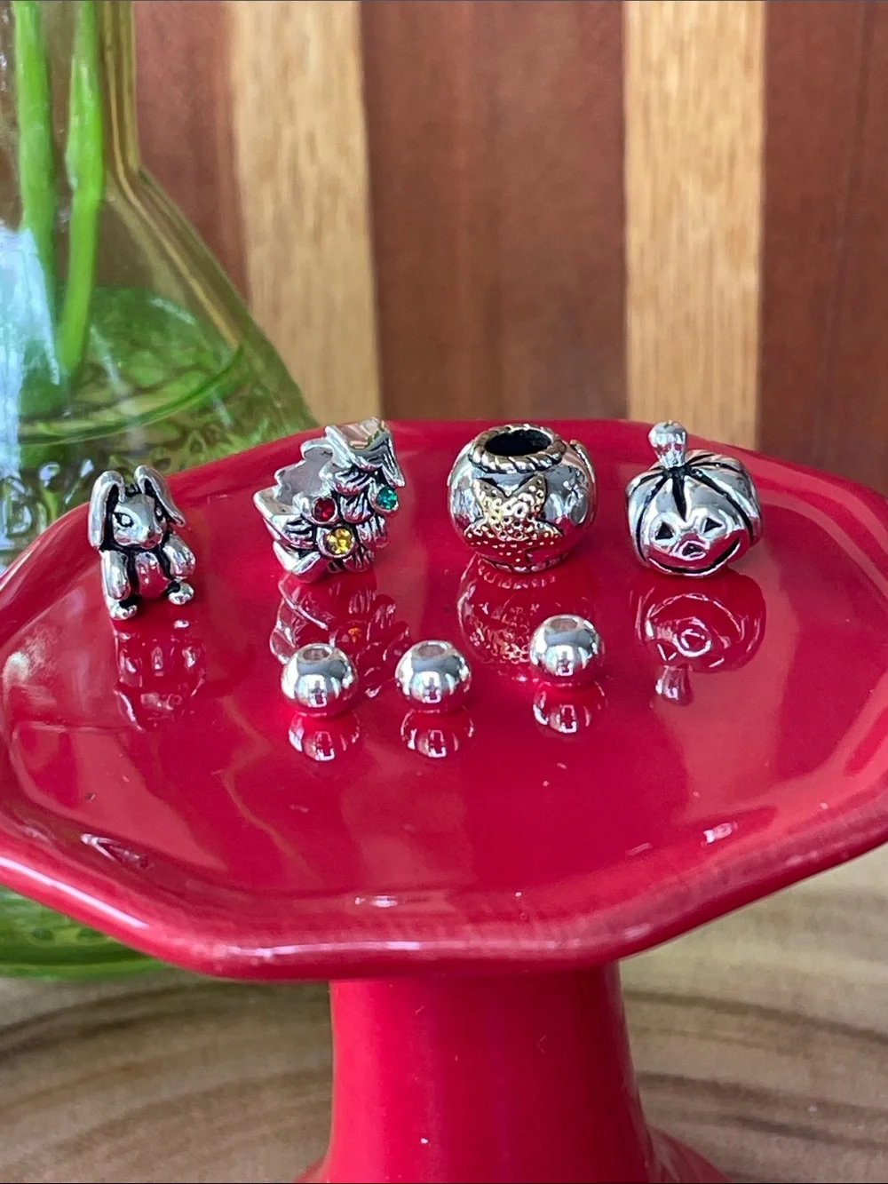 Sterling Silver Pandora-Style Charms and Beads - Silver - Picture 1 of 3